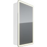 Шкаф зеркальный LEMARK ELEMENT 45х80 см 1 дверный, петли справа, с подсветкой, с розеткой, белый глянец LM45ZS-E